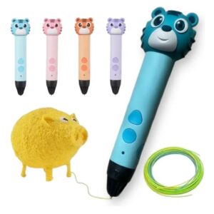 LAPIZ 3D CON DISEÑO TIGRE + FILAMENTO Y BASE 3D-PEN (VARIOS COLORES)